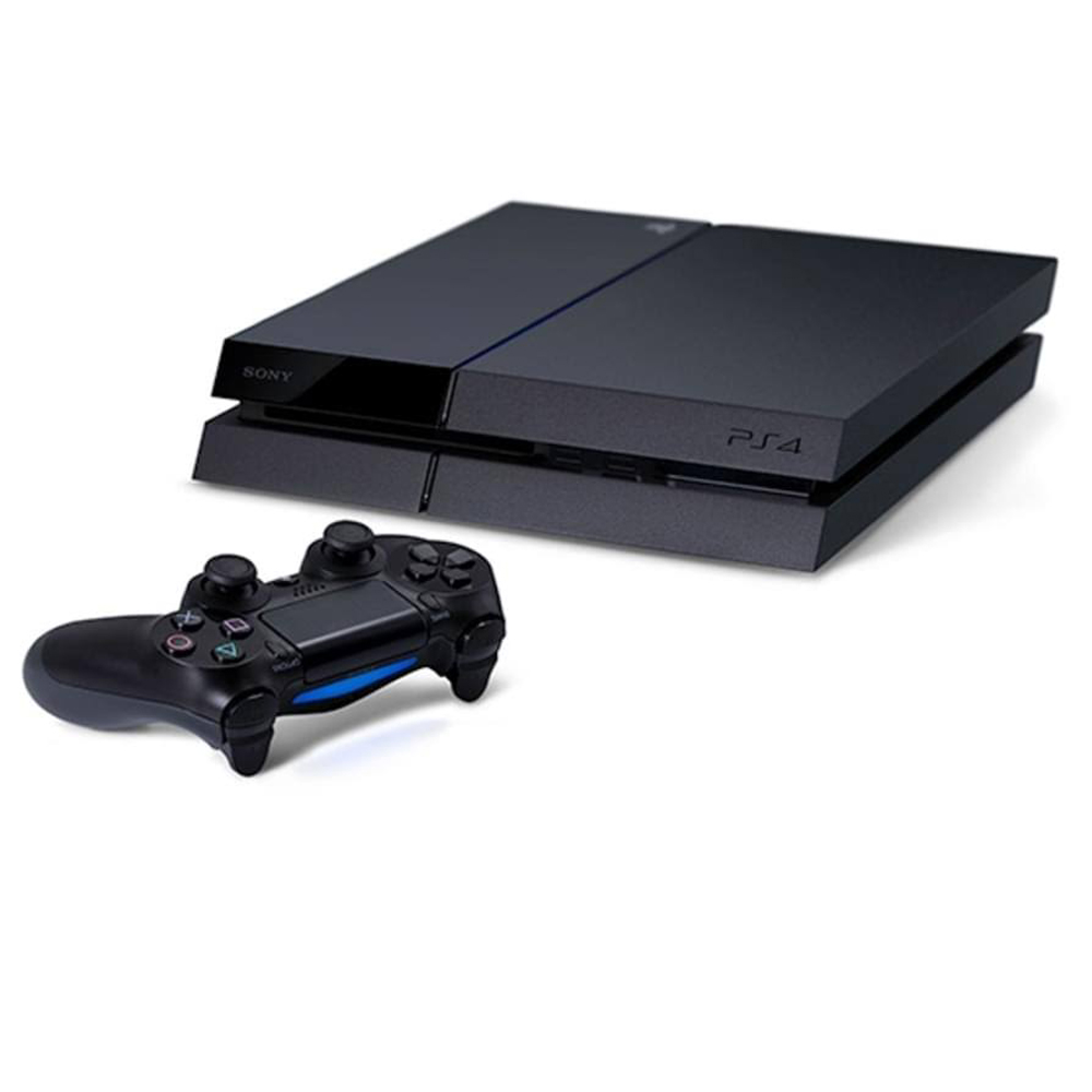 Sony PlayStation 4 mit 2 Controllern, 500GB, schwarz - Gebrauchsspuren