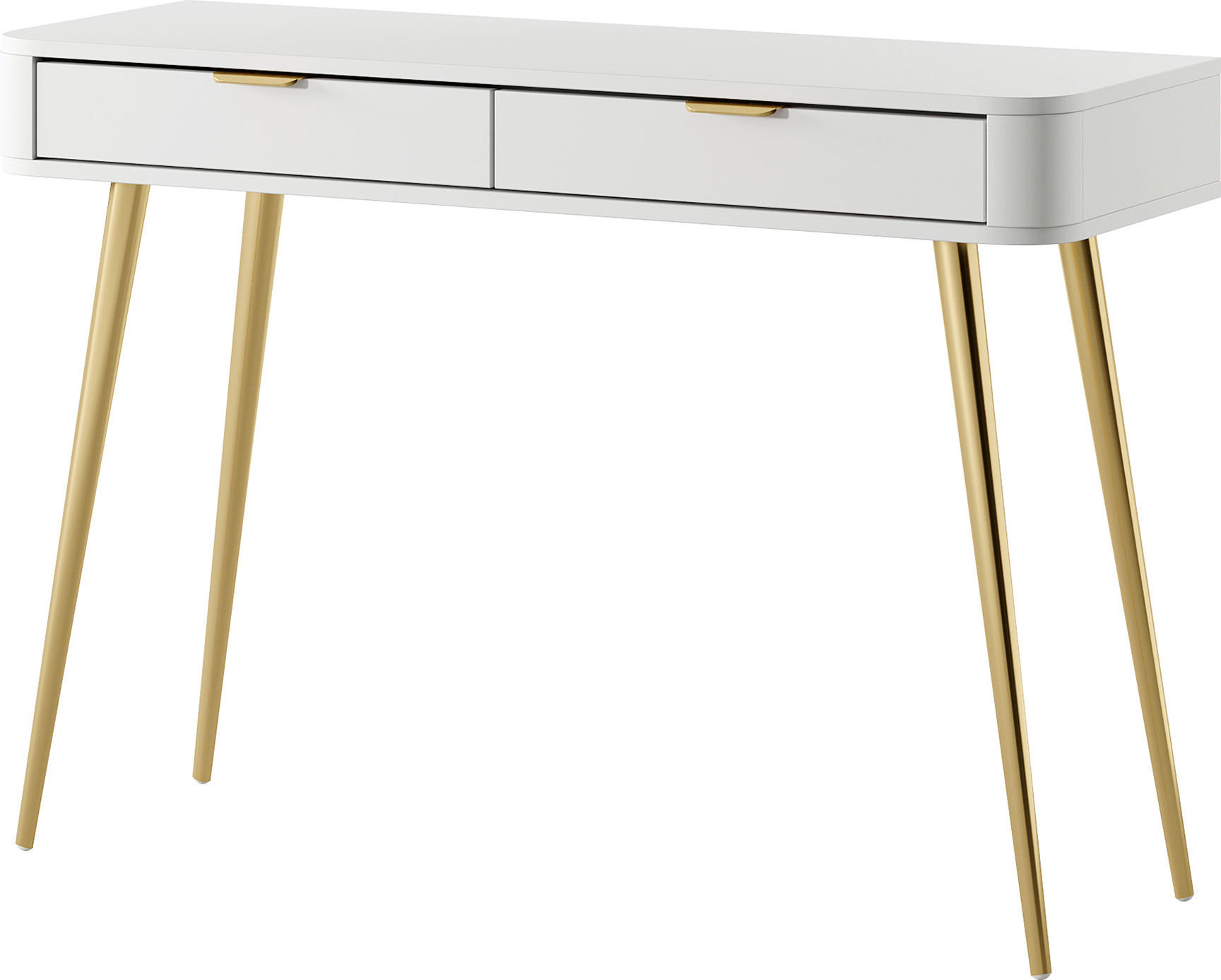 Selsey Oval - Coiffeuse avec 2 tiroirs, blanc, 112 cm
