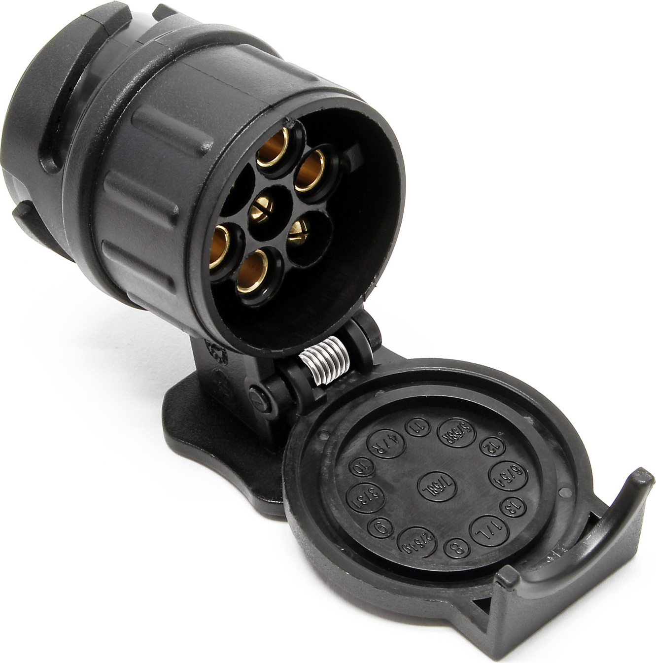 Torado Cavo Adattatore Per Rimorchio - 80 Cm, Da 13 Poli A 7 Poli, In Nylon Con Contatti In Rame, 12V, Ideale Per Auto E Rimorchi Vecchi