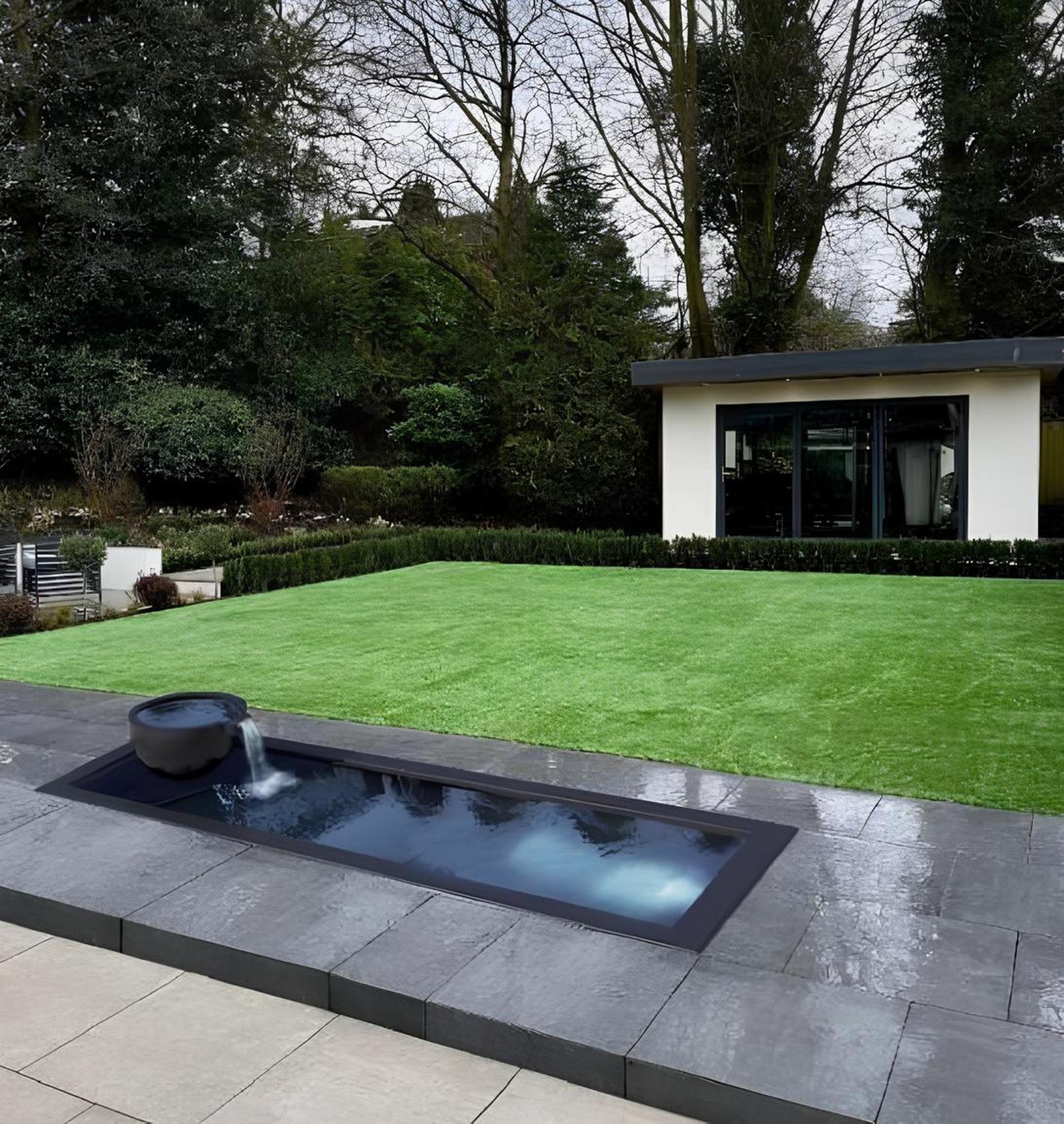 AEA Wasserspiel Wasserfall Außenwasserfall Gartenwasserfall Dekowasserfall