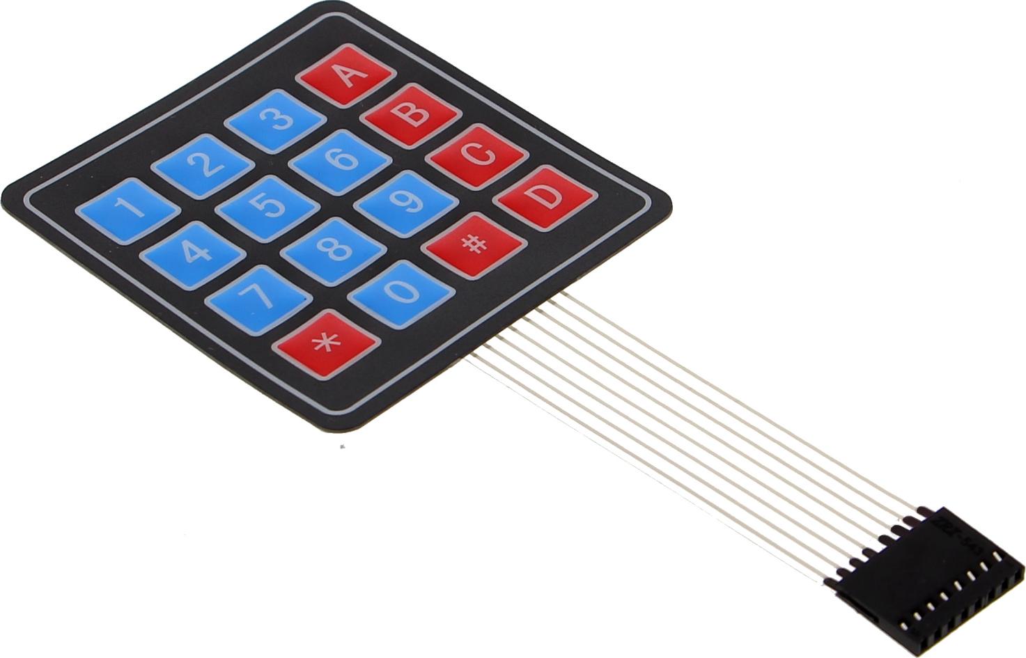 Funduino 4x4 Tastenfeld / Matrix - Eingabefeld