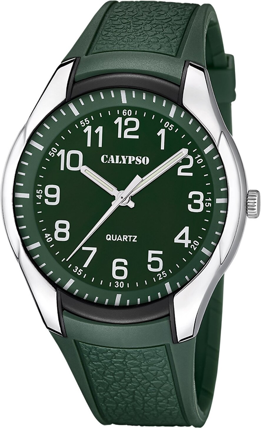 Calypso K5843/3 Pánske Quartz hodinky zelené