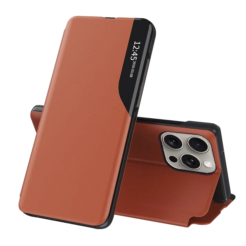 Techsuit eFoLD Series otvárací obal pre - iPhone 15 pro - oranžová