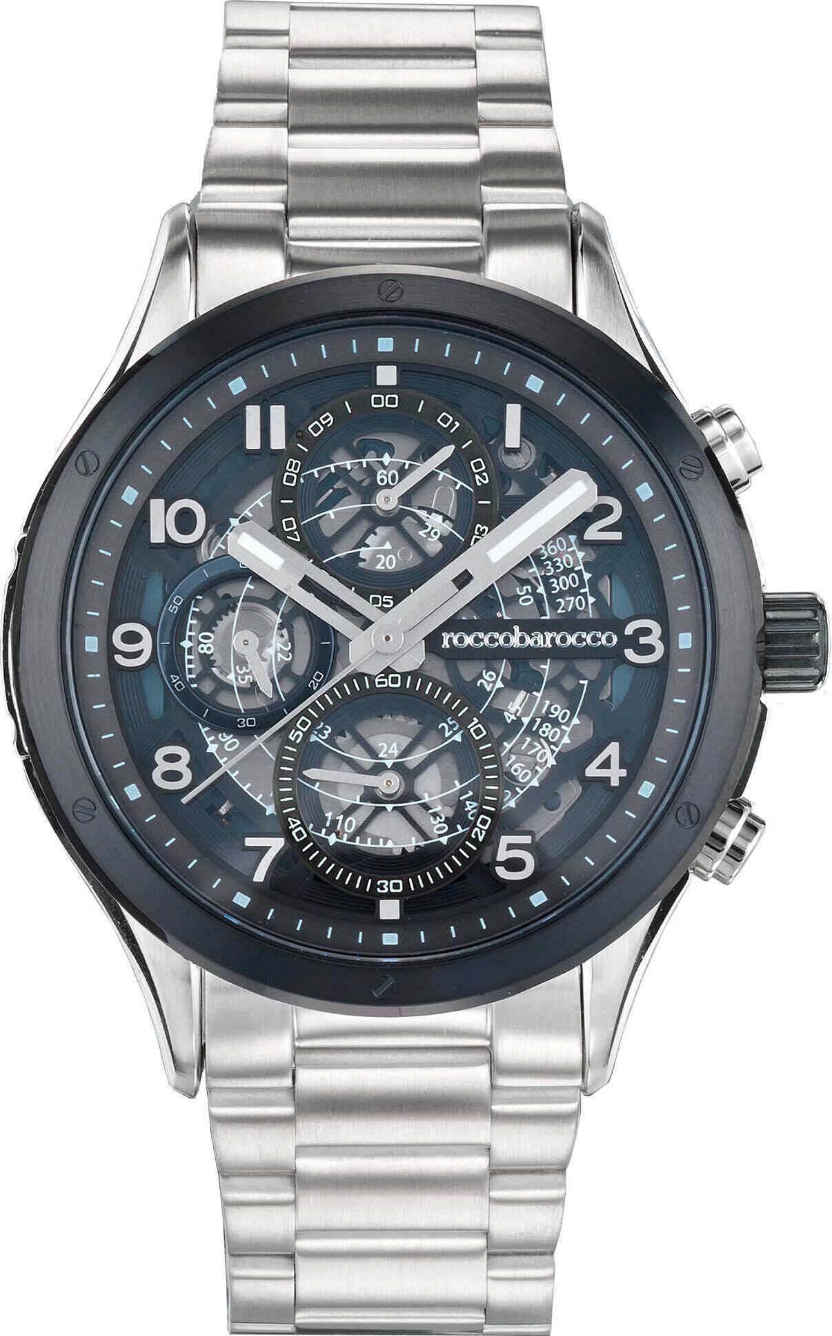 Chronograph RoccoBarocco Silber Kollektion Kairos - mann