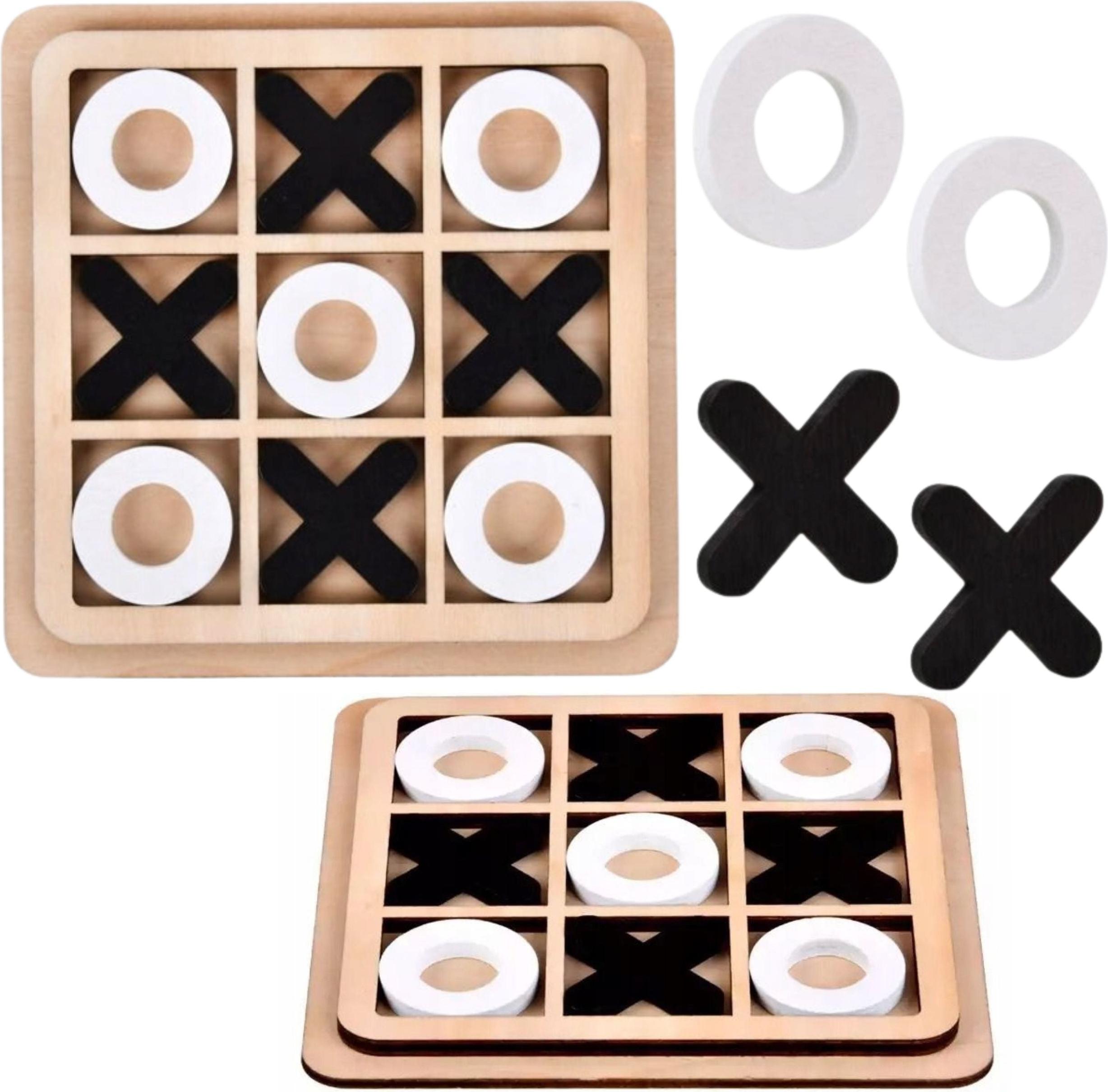Northio Tic Tac Toe Strategiespiel - Holzbrett