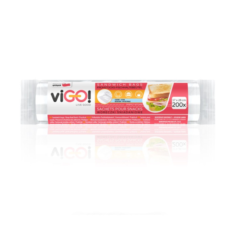 Vigor Umschlag fr Lebensmittelprodukte Gre 17 x 28 cm. 200 PCs. Standard Vigo