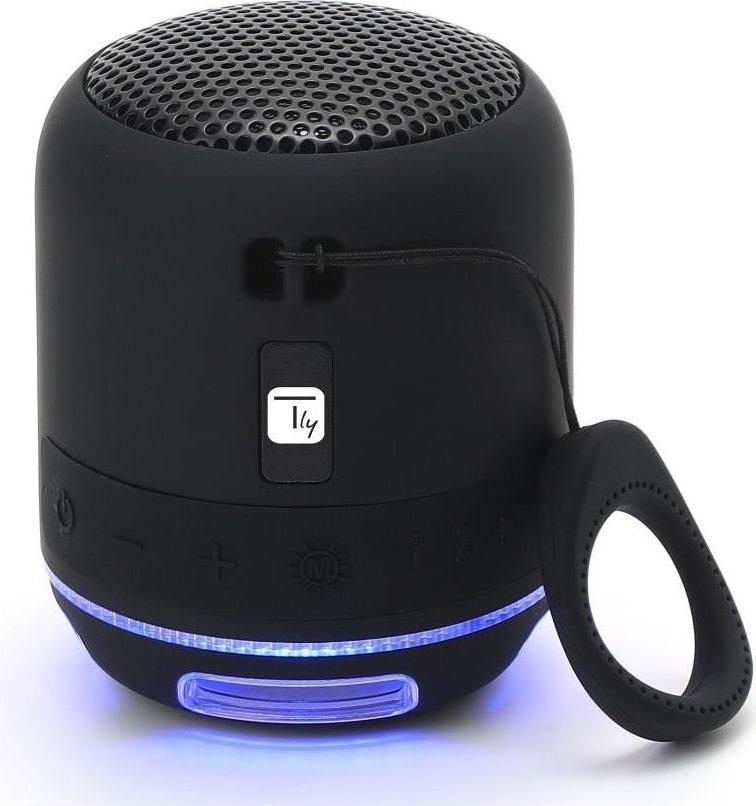Techly Bluetooth reproduktor 5W TWS LED/MP3/MicroSD Black