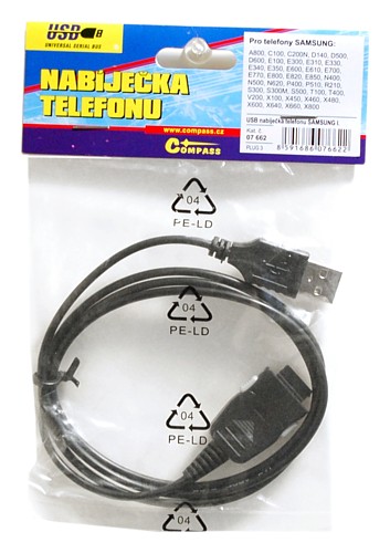 Kompas 07662 - USB nabíjačka telefónu SAMSUNG I.