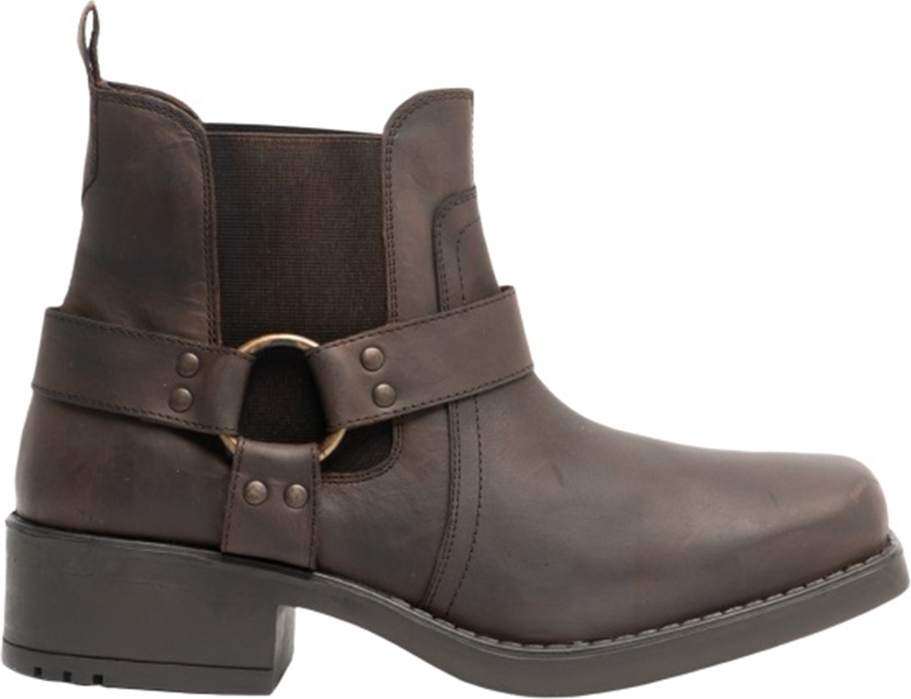 Gringos pánske kožené členkové topánky Harley Harness DF659 (42 EU) (Brown)