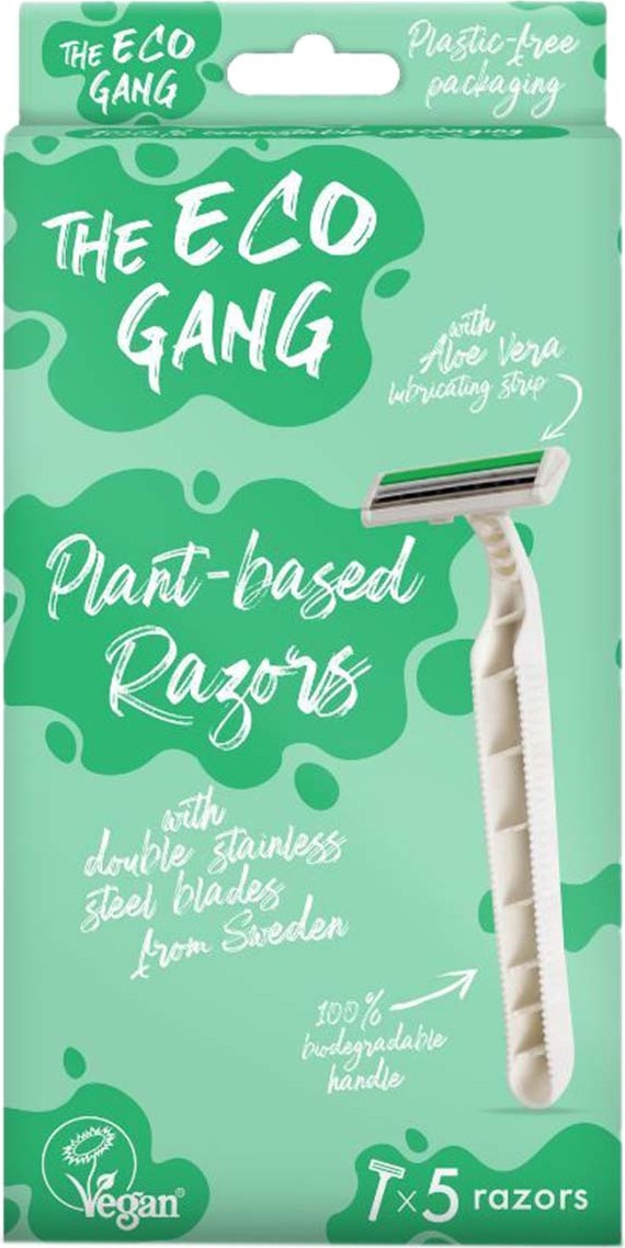 The Eco Gang Biodegradable Razors 5 Stück