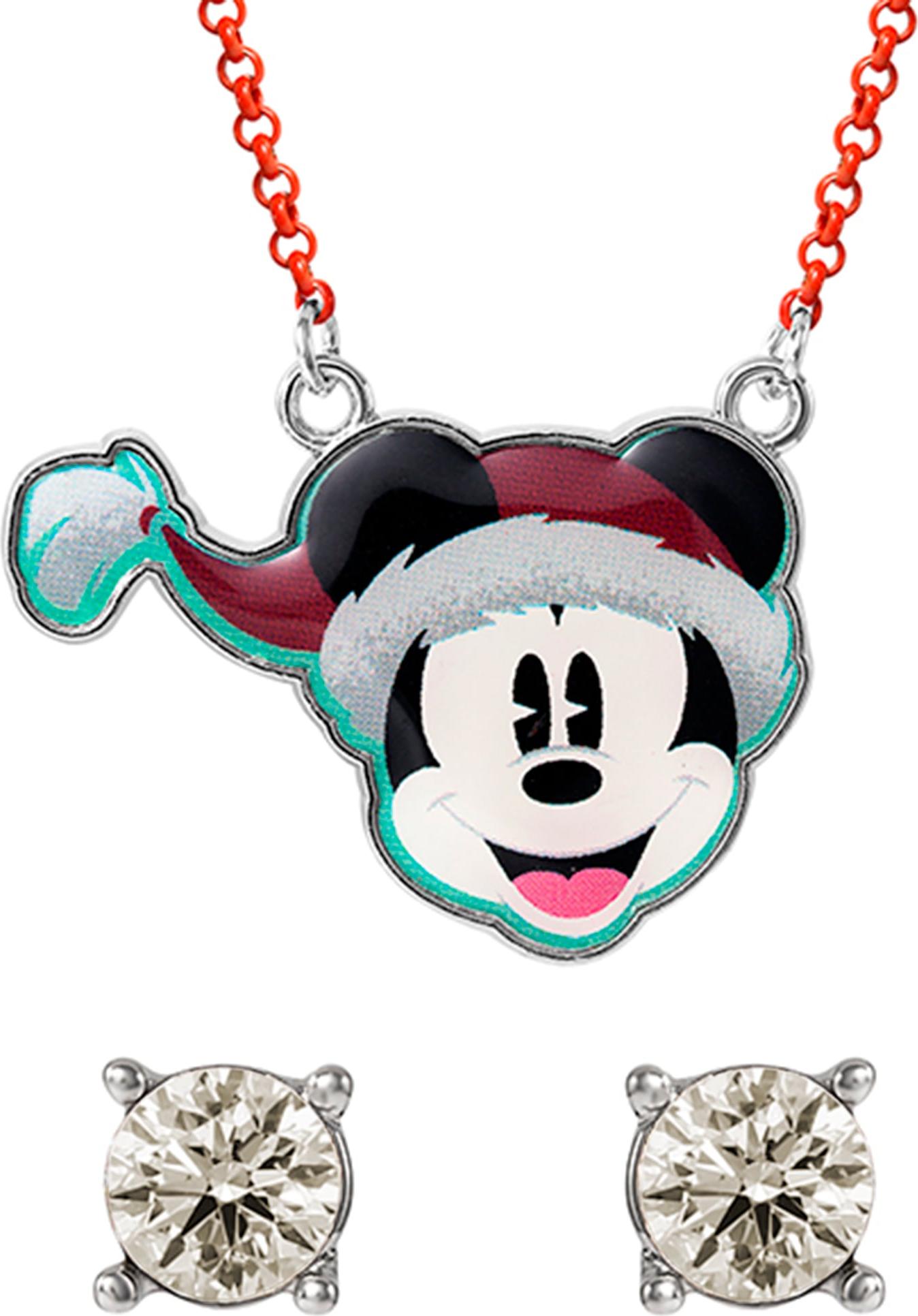 Peershardy Mickey - Zestaw Świąteczny - Naszyjnik + Para Kolczyków Sztyftów