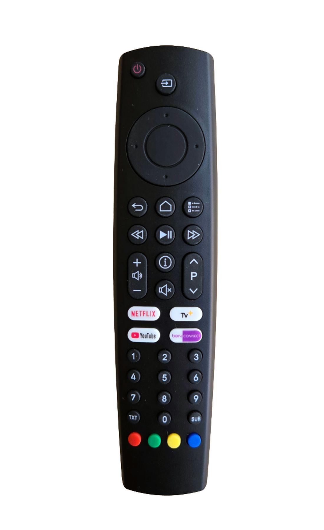 REMOtech Ersatzfernbedienung TS8187R-11 für Grundig Smart TV – Direkttasten (Netflix/YouTube/TV+) – ohne Sprachfunktion