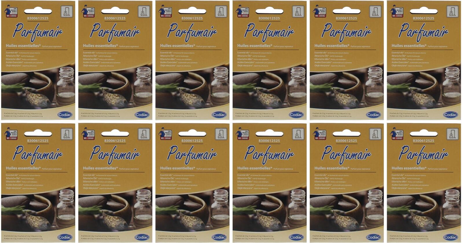 12x Codiac Parfumair Duftperlen Staubsaugerduft Ätherische Öle 48x5,5 Gramm, Nr. 8300612525