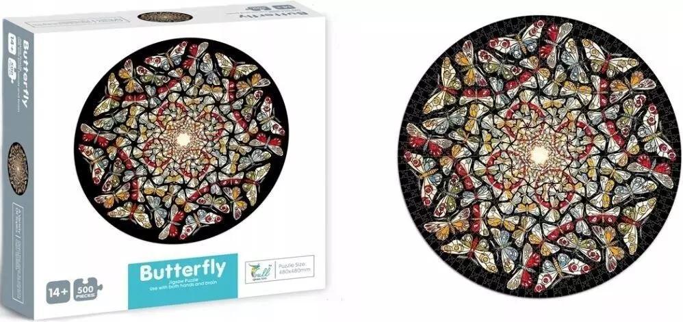 Icom Puzzle 500 Teile Motyle Motiv aus stabilem Karton in lebendigen Farben