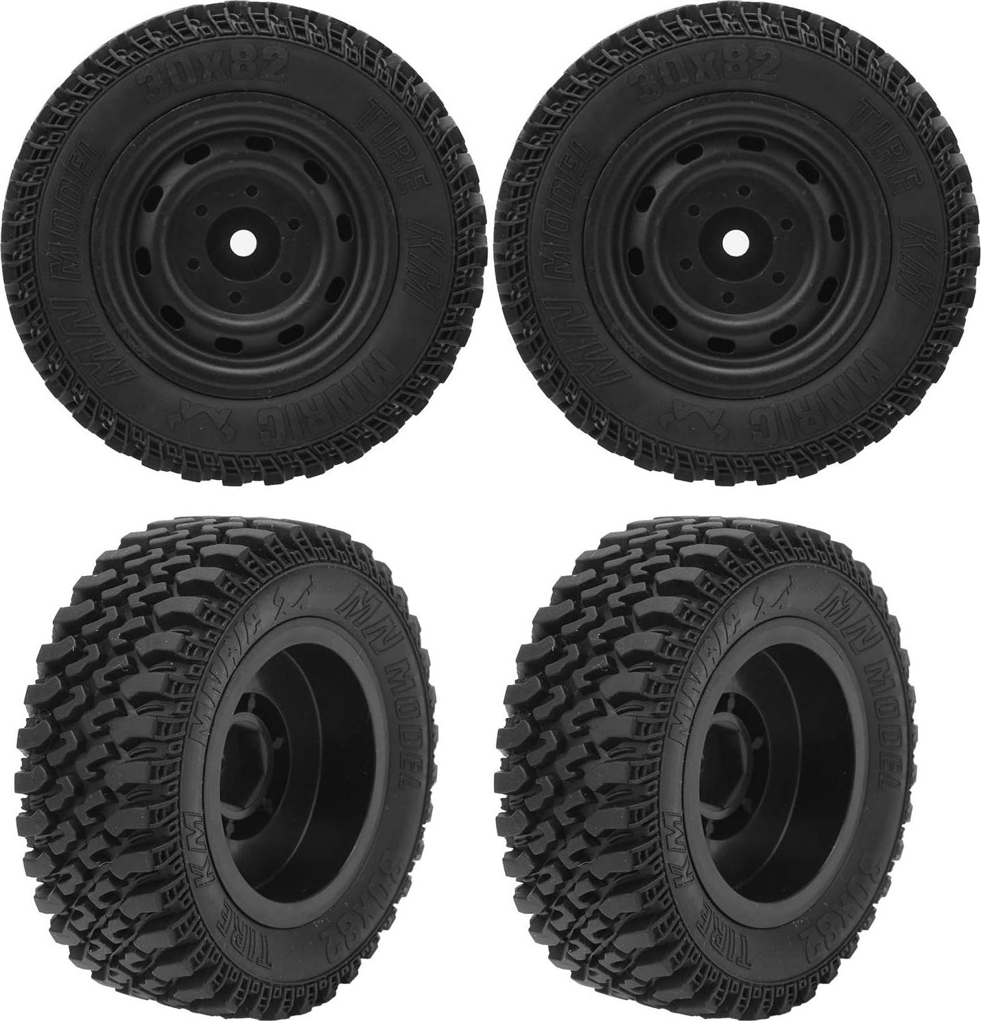 Markenlos Autoreifen RC 4 Stück hohe Stabilität - geeignet für MN86 RC Auto; von Markenname