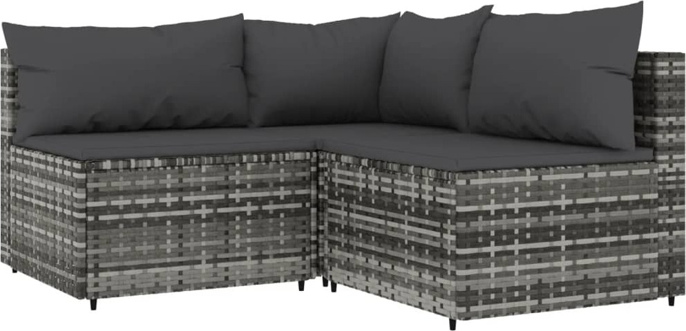 vidaXL 3tlg. GartenLoungeSet mit Kissen Kaufland.de