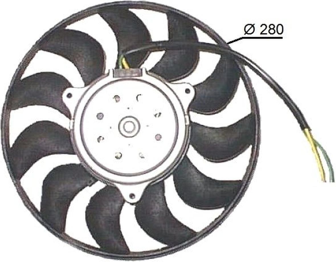 NRF 47616 Lüfter Motorkühlung Kühlerlüfter für AUDI A4 Avant (8ED, B7) Wasserkühler
