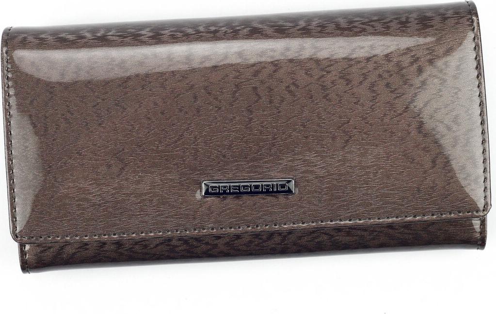 Große, längliche Gregorio-Geldbörse aus Leder für Damen