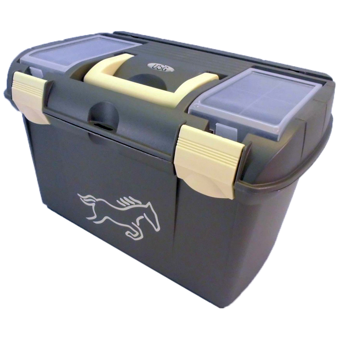 USG-Reitsport USG Putzbox metallic schwarz/beige 16000001-427