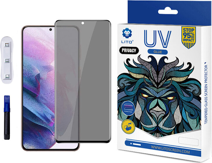 Lito 3D UV tvrdené Sklo - Samsung Galaxy S21 - PRIVACY