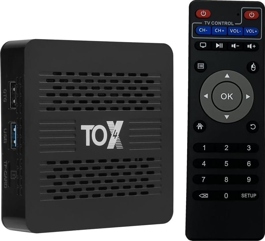 Sterndiscount TOX4 Android 13 Media Player 4GB RAM 32 GB Flash WiFi 6 + Gigabit LAN 4K Ultra HD