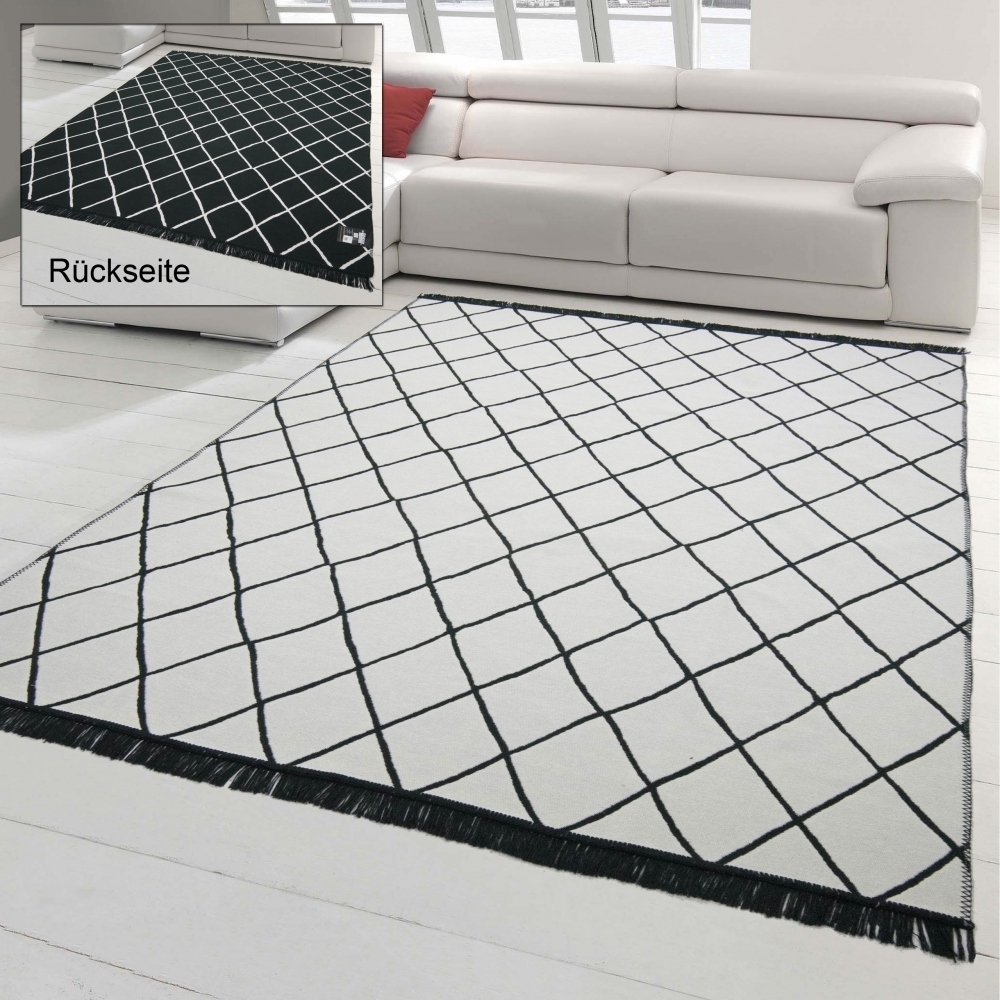 Teppich-Traum In & Outdoor Wendeteppich mit 2 Rauten Farbdesigns Größe - 200 x 290 cm 621/090