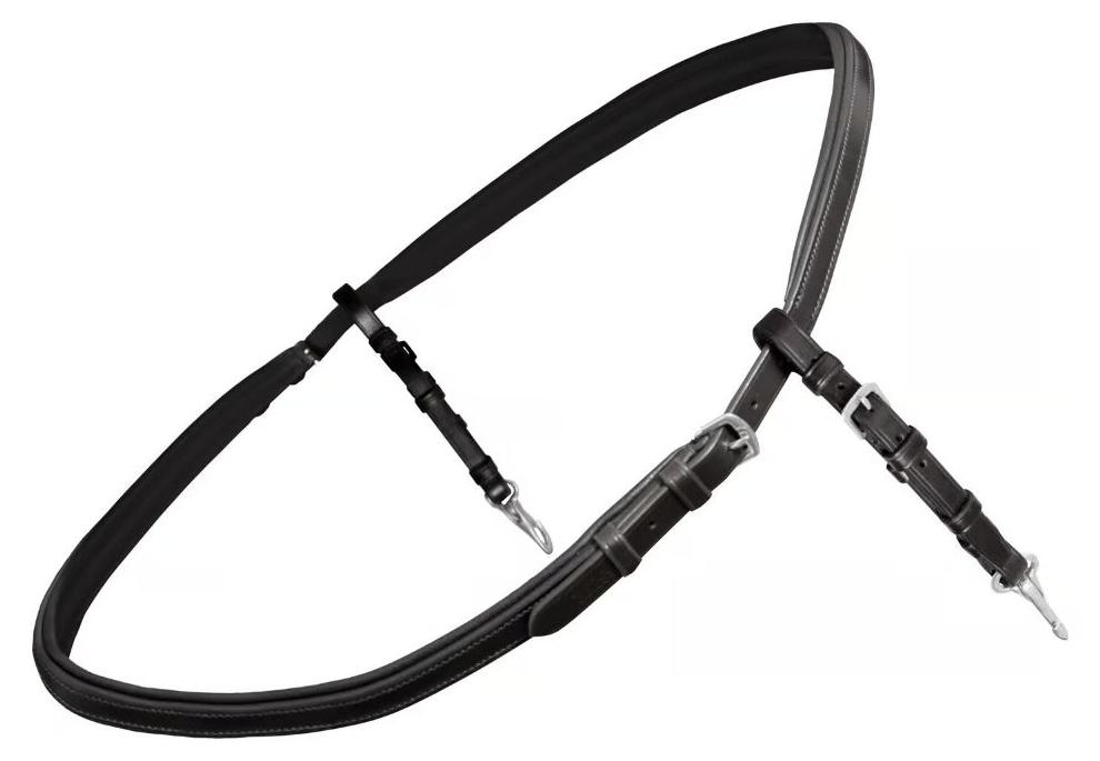 Passier Halsring für Vorderzeug, Farbe:schwarz/edelstahl PAS-622020