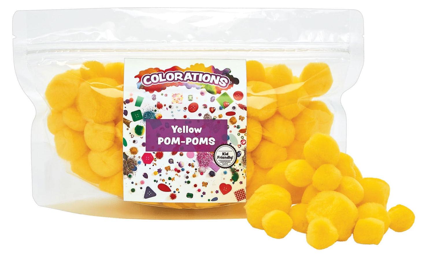 Colorations Farbstoffe – Pom Poms Gelb, 100 Stück CHPOMYE