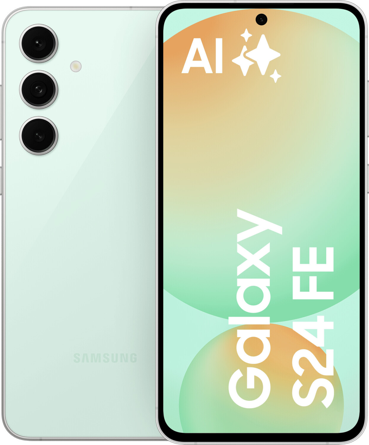 Samsung Galaxy S24 FE , 17 cm (6,7"), 8 GB, 256 GB, 50 MP, Android 14, Mintfarbe