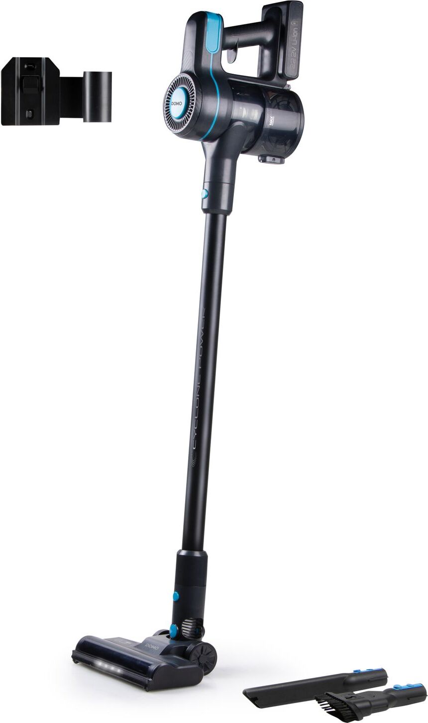 Domo DO1135SV, Tyčový vysávač 2 v 1, Bezvreckové, Čierna, 0,6 L, Obdĺžnikový, Suchý