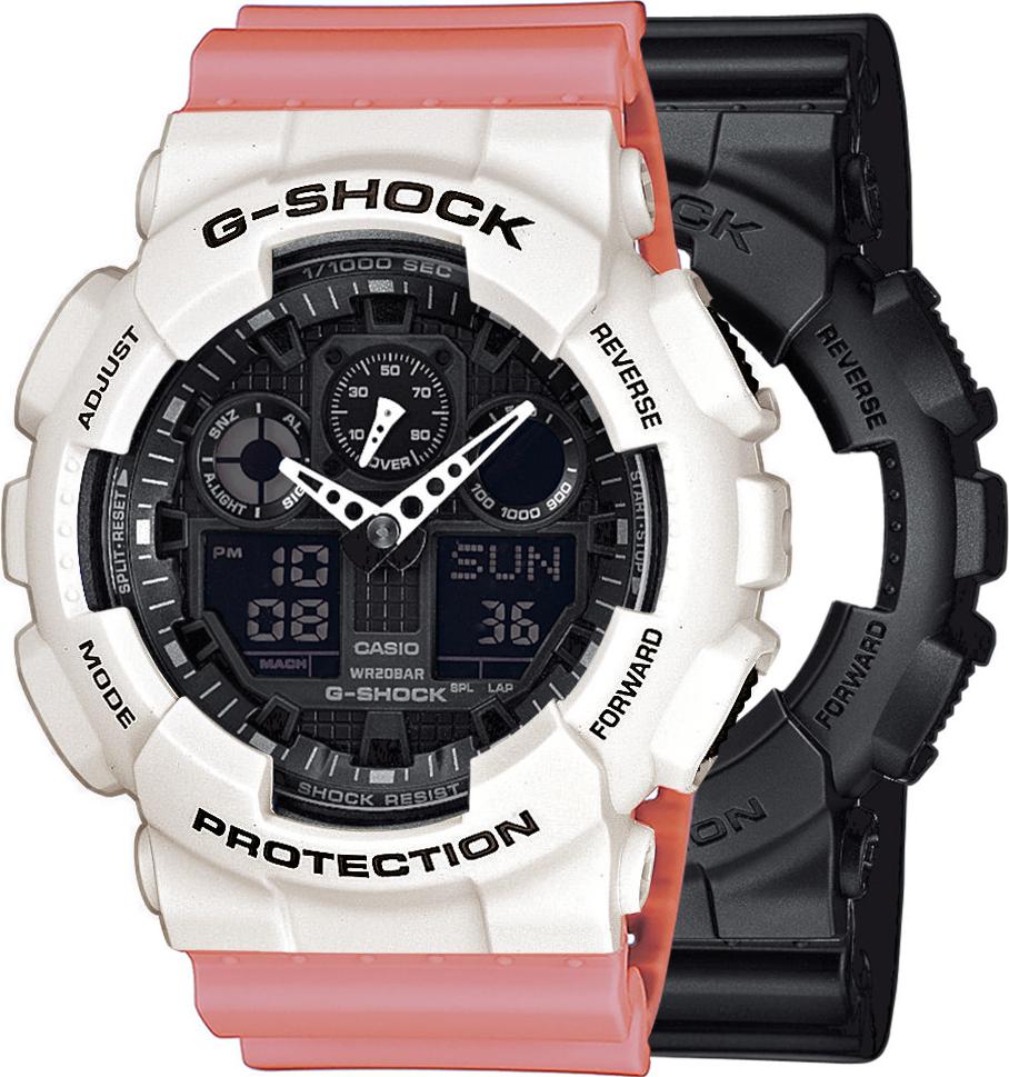 Zegarek Casio G-Shock SET GA-100-1A1ER + BEZEL 10395292 + PASEK 10498150 20BAR
