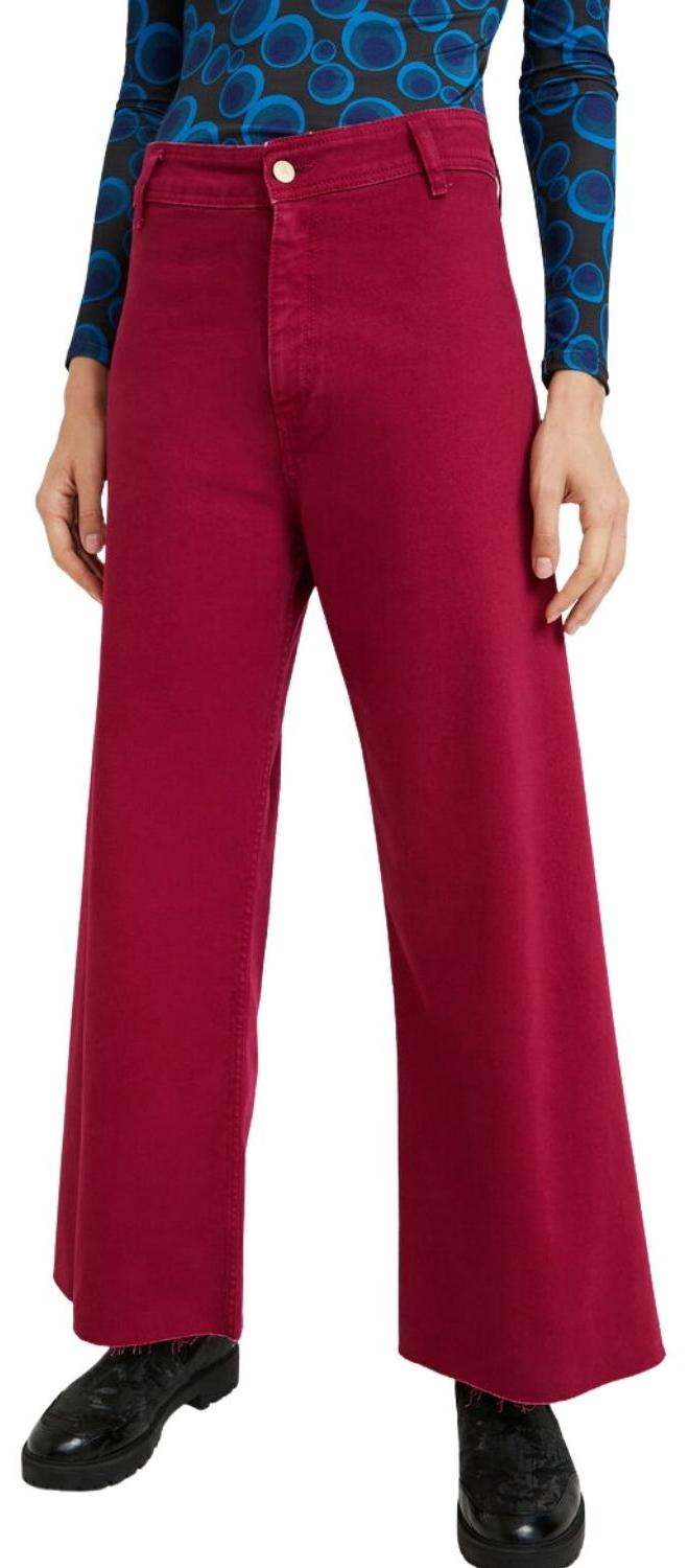 Desigual Damen Template 3 Culotte rosa Hose XS