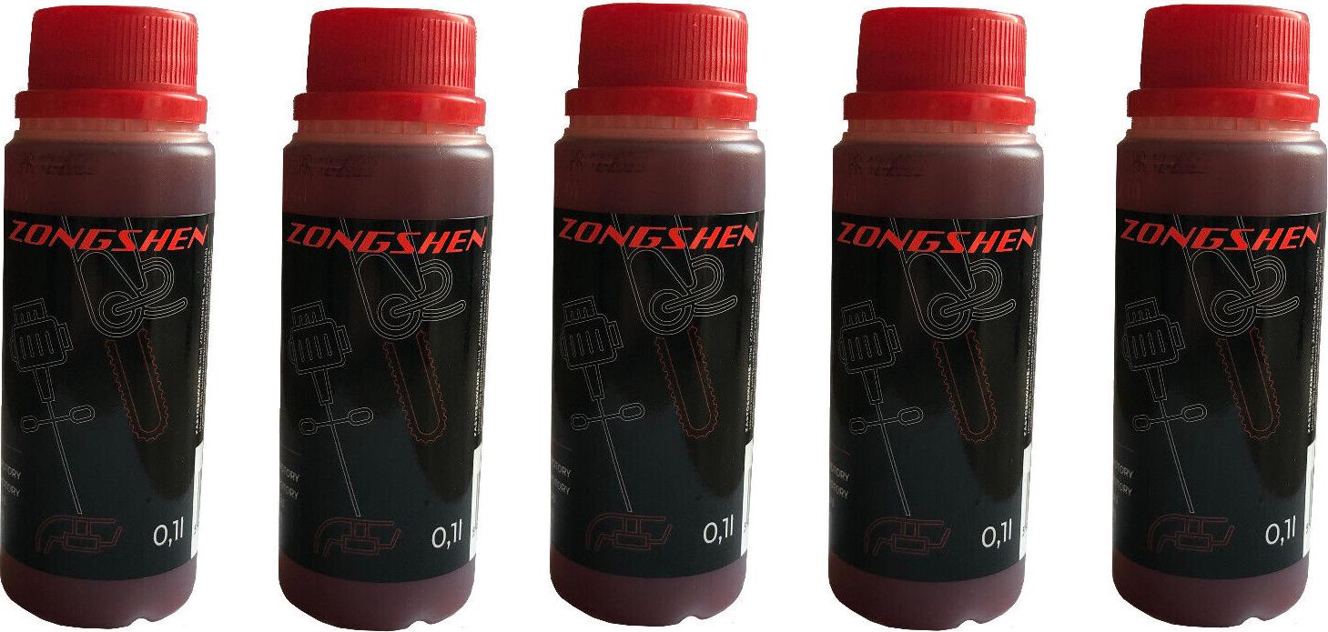 perfektGarten 500ml 2-Taktöl Motoröl Mischöl Zweitaktöl Mix ROT für Motorsäge Freischneider 1131 X 5