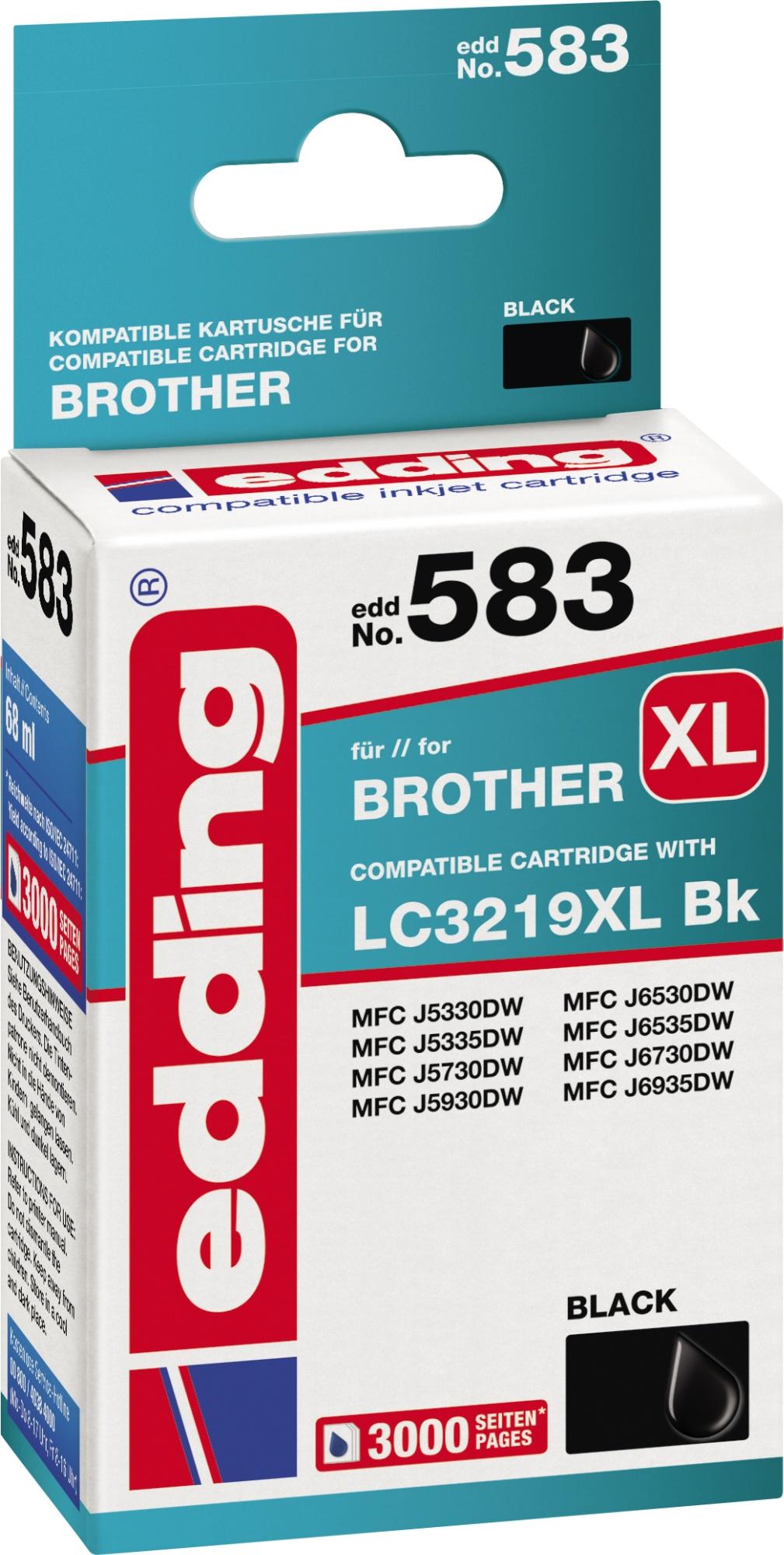 Edding EDD-583, Čierna, 63 ml, 1 kusov, 2940 strany, Balenie po jednom kuse