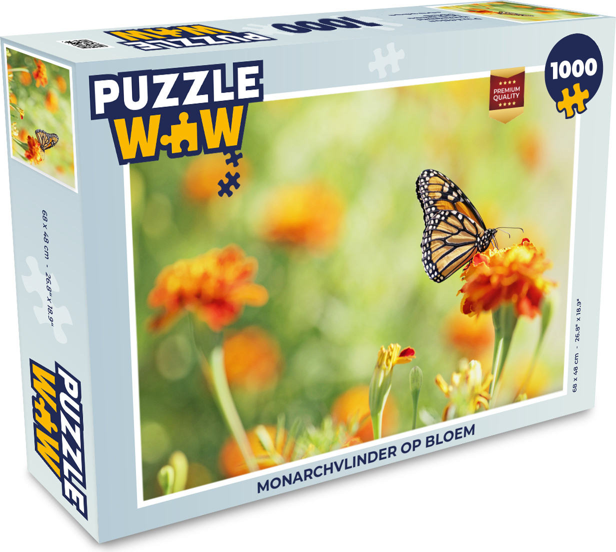 MuchoWow® Puzzle 1000 Teile Monarchfalter auf Blüte - Erwachsene - Rätsel 136|1283746