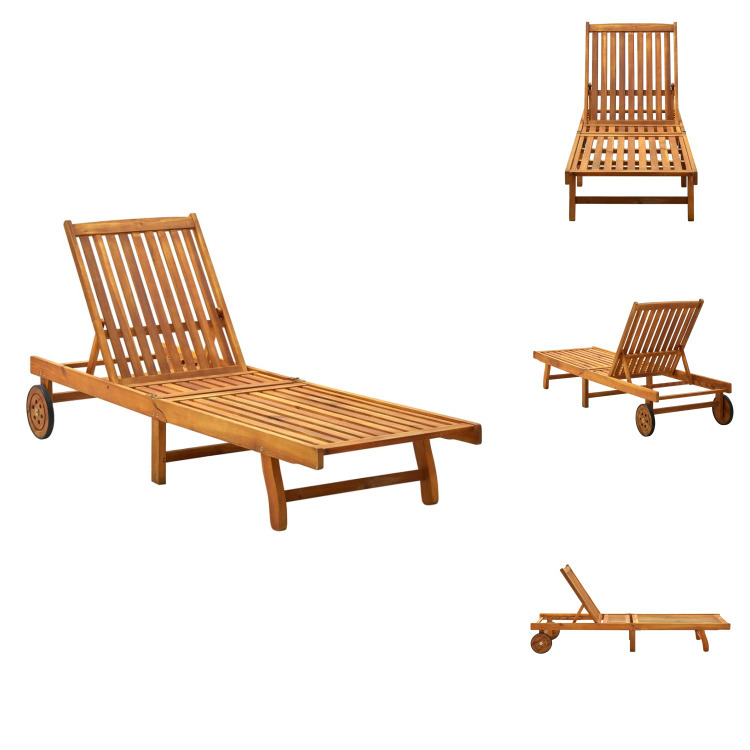 vidaXL Lehátko z masívneho dreva akácie - Lehátka