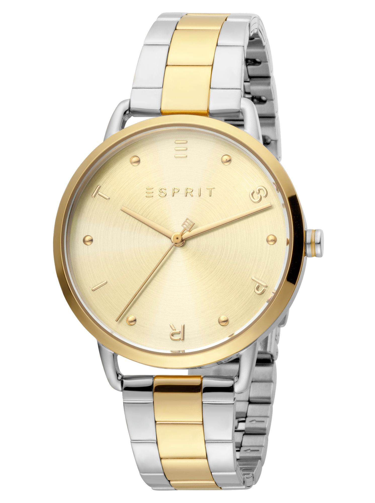 Esprit ES1L173M0095 Fun Champagne Gold dámske hodinky z nehrdzavejúcej ocele bicolour
