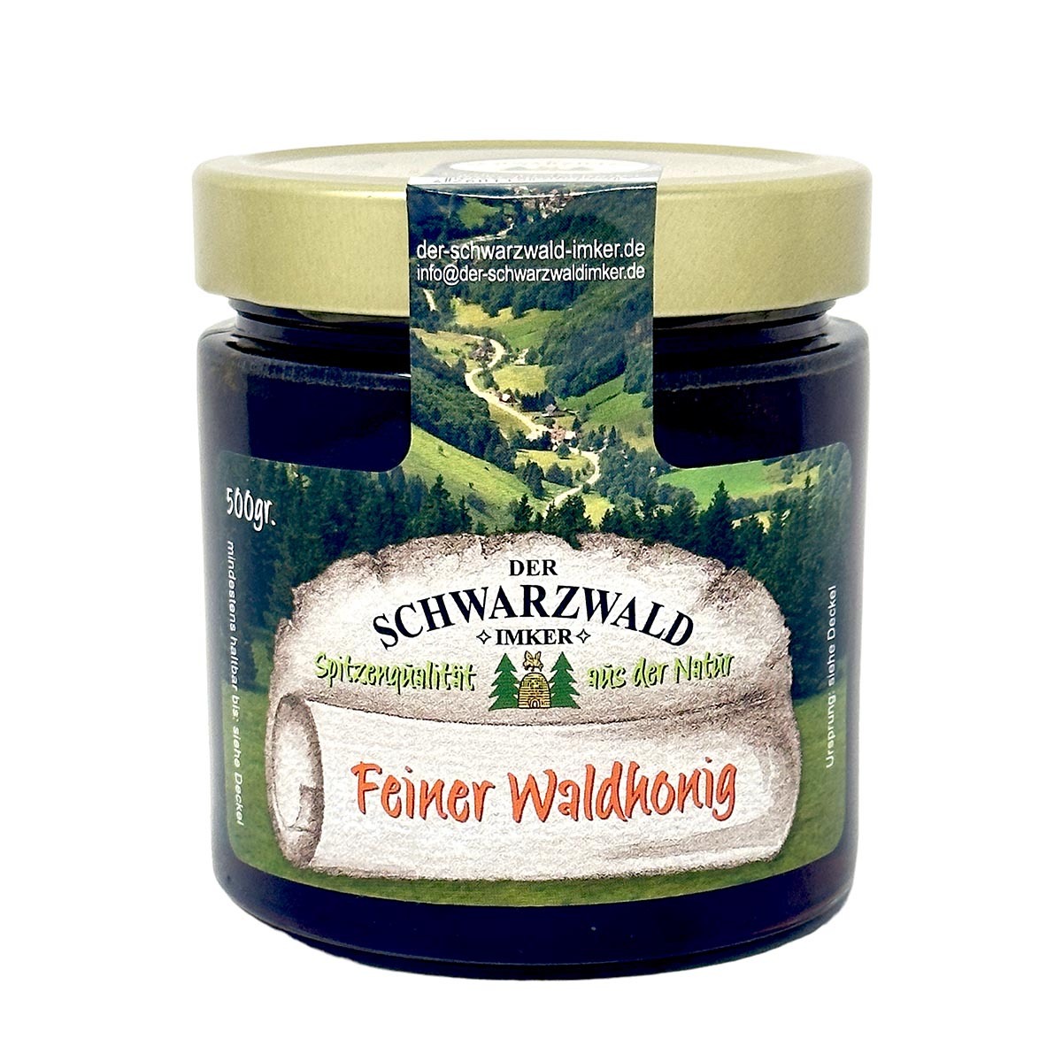 Der Schwarzwald Imker Feiner deutscher Waldhonig aus dem Schwarzwald: 500g Deutscher Imkerhonig