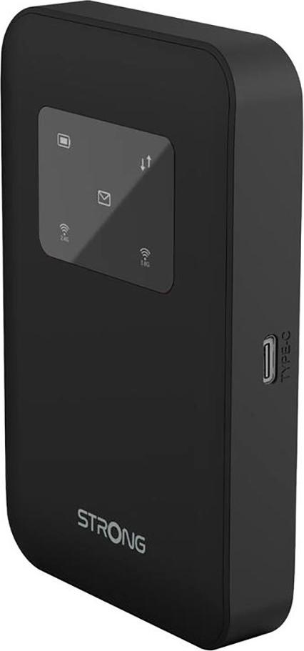 Strong 4G+ LTE MiFi Hotspot Router Wi-Fi 900, Mobilný sieťový smerovač, Čierna, Wi-Fi 5 (802.11ac), 300,867 Mbit/s, 4G, LTE