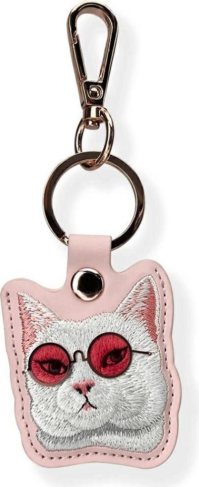 Etui Nimmy Glasses Cool Cat Na Lokalizator - Róowe