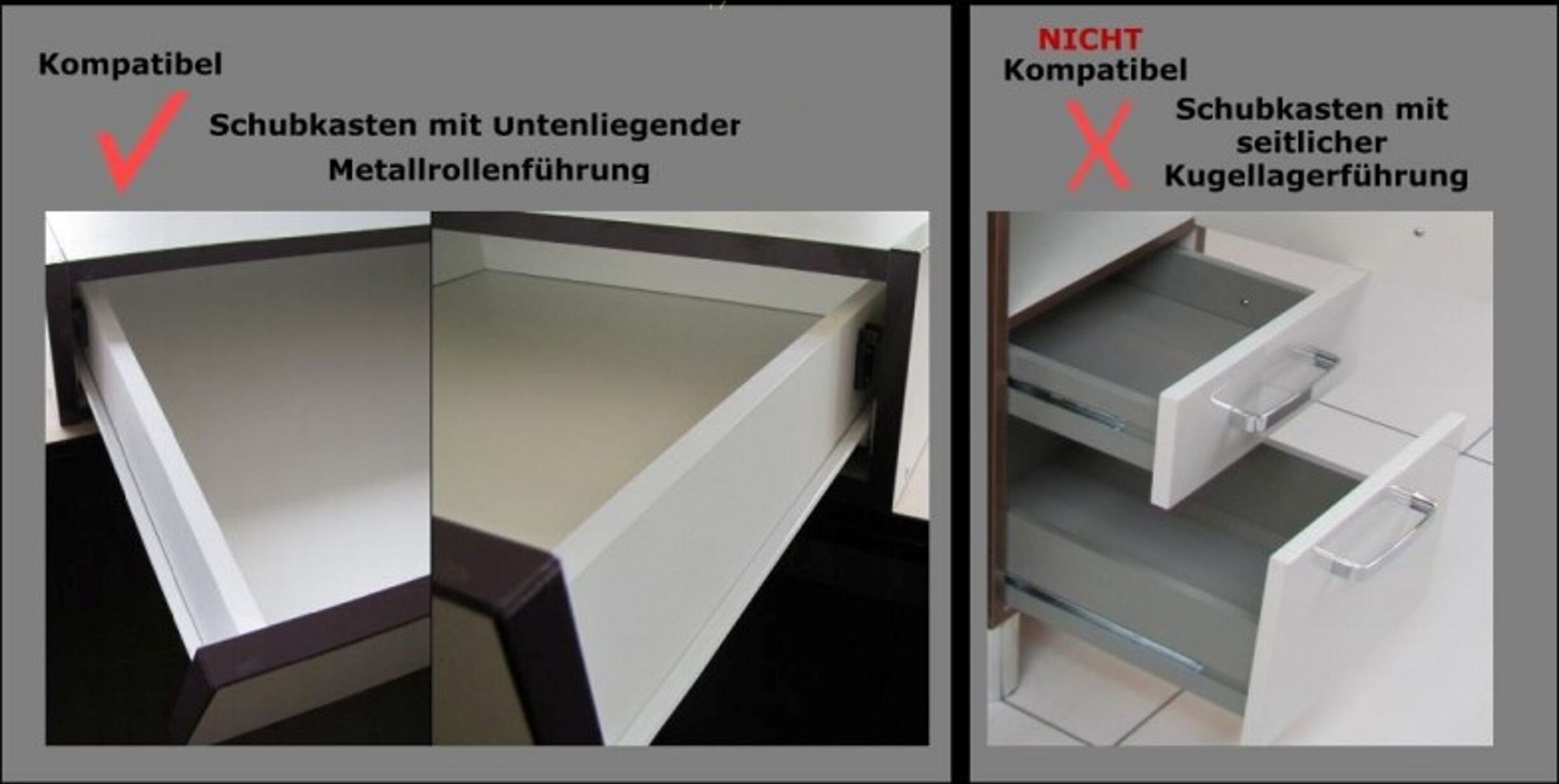 Küchenpreis-Bombe Schubladen Selbsteinzug Dämpfer zum Nachrüsten SK-Selbsteinzug