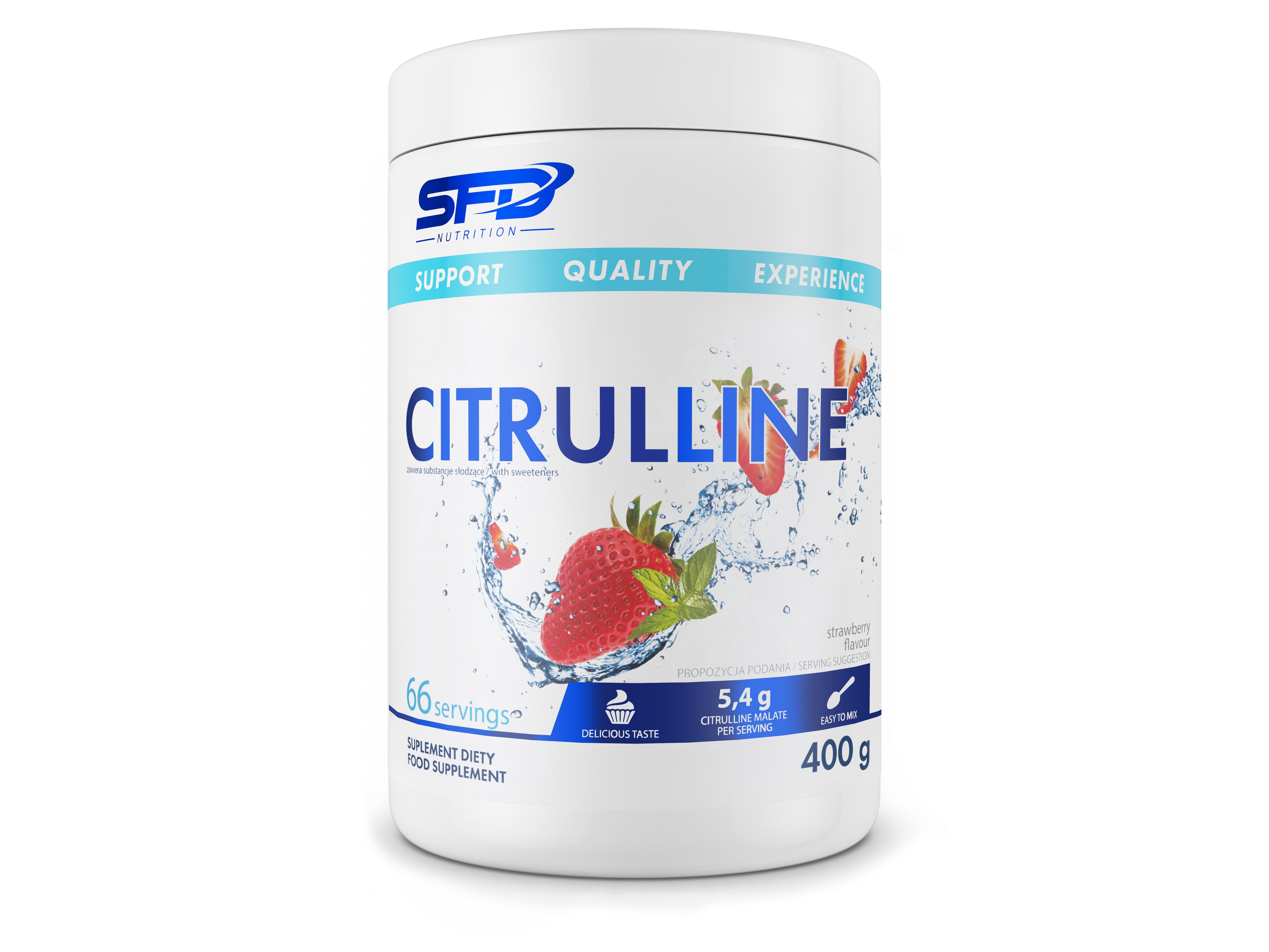 SFD Nutrition SFD Citrulline 400g Erdbeere Citrullin Regeneration Muskelpumpe
