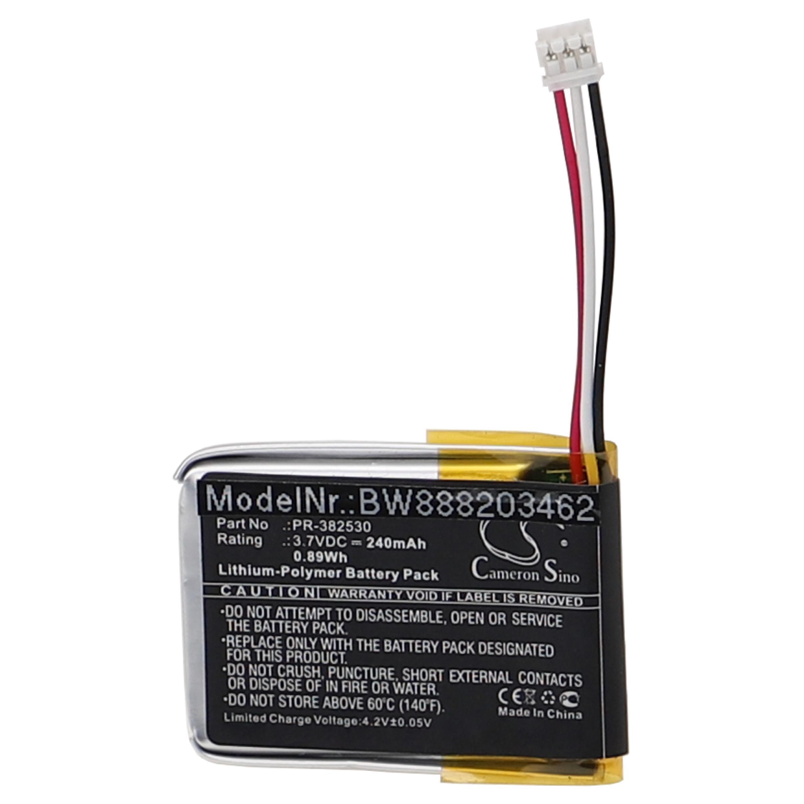 vhbw Akku kompatibel mit Suunto Ambit2, Ambit1, Ambit3, Ambit2 S Smartwatch Uhr Fitnessarmband (240 mAh, 3,7 V, Li-Polymer) 175188463