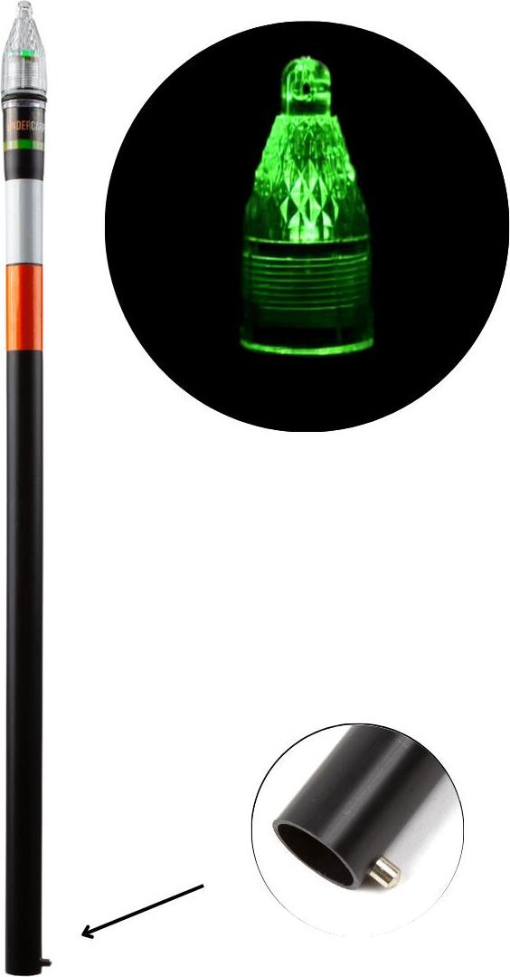 Michumedia Kopf mit Dämmerungssensor 50 cm Grün