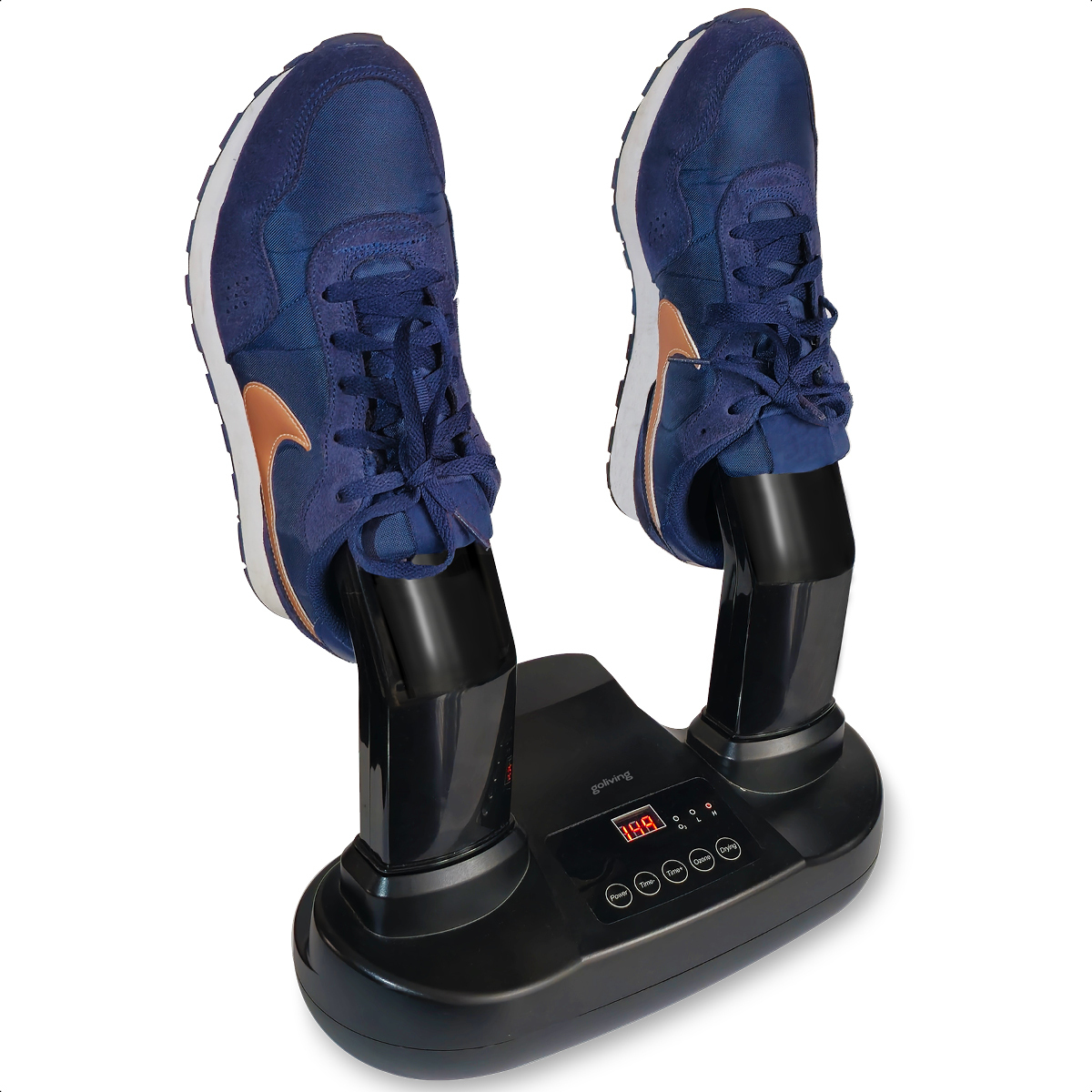 Goliving Schuh Trockner Ozon - 40 x 32 cm - Schuhauffrischer - Schuh Trockner - Trocknungsfunktion - Elektrisch - Schwarz