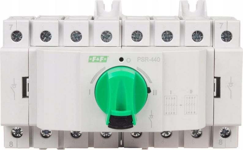F&F | Modulares Drehschalter PSR-440 - 4-polig - 415V - Robuste Bauweise - Einfache Installation