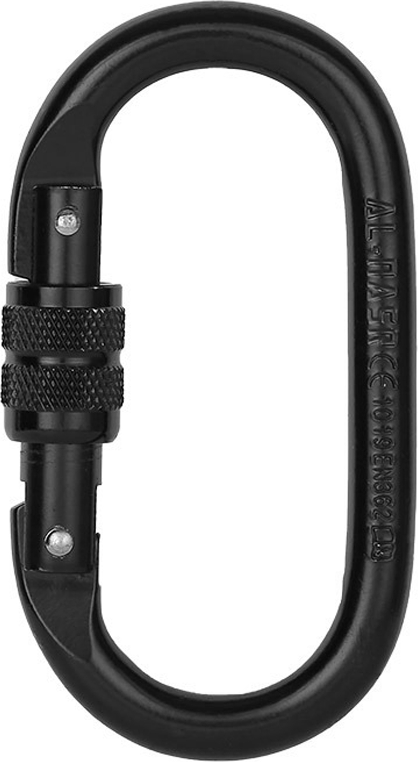 Lixada 25KN Professional Kletterkarabiner Schraube Verriegelungstor Karabiner Hochleistungs-O-f?rmige Stahlkletterschnalle Leichte H?ngemattenverriegelungsklammer zum Klettern Abseilen Canyoning H?ngemattenkletterausrš¹stung Schnellclip-Ausrš¹stung