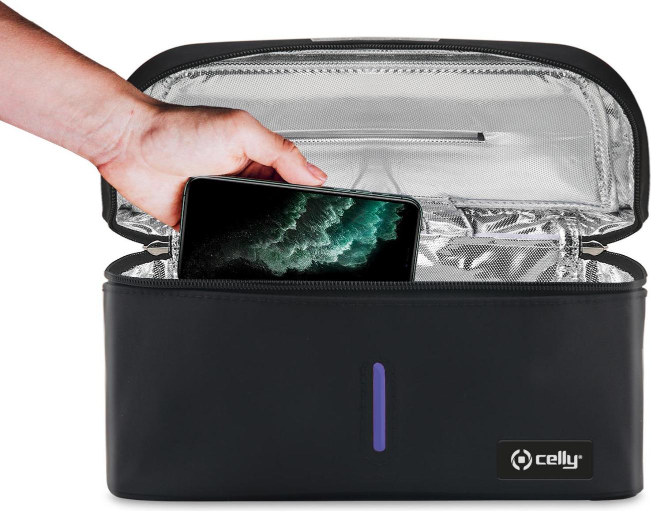 Celly STERILIZERBAG UV-Sterilisator Schwarz UV-C