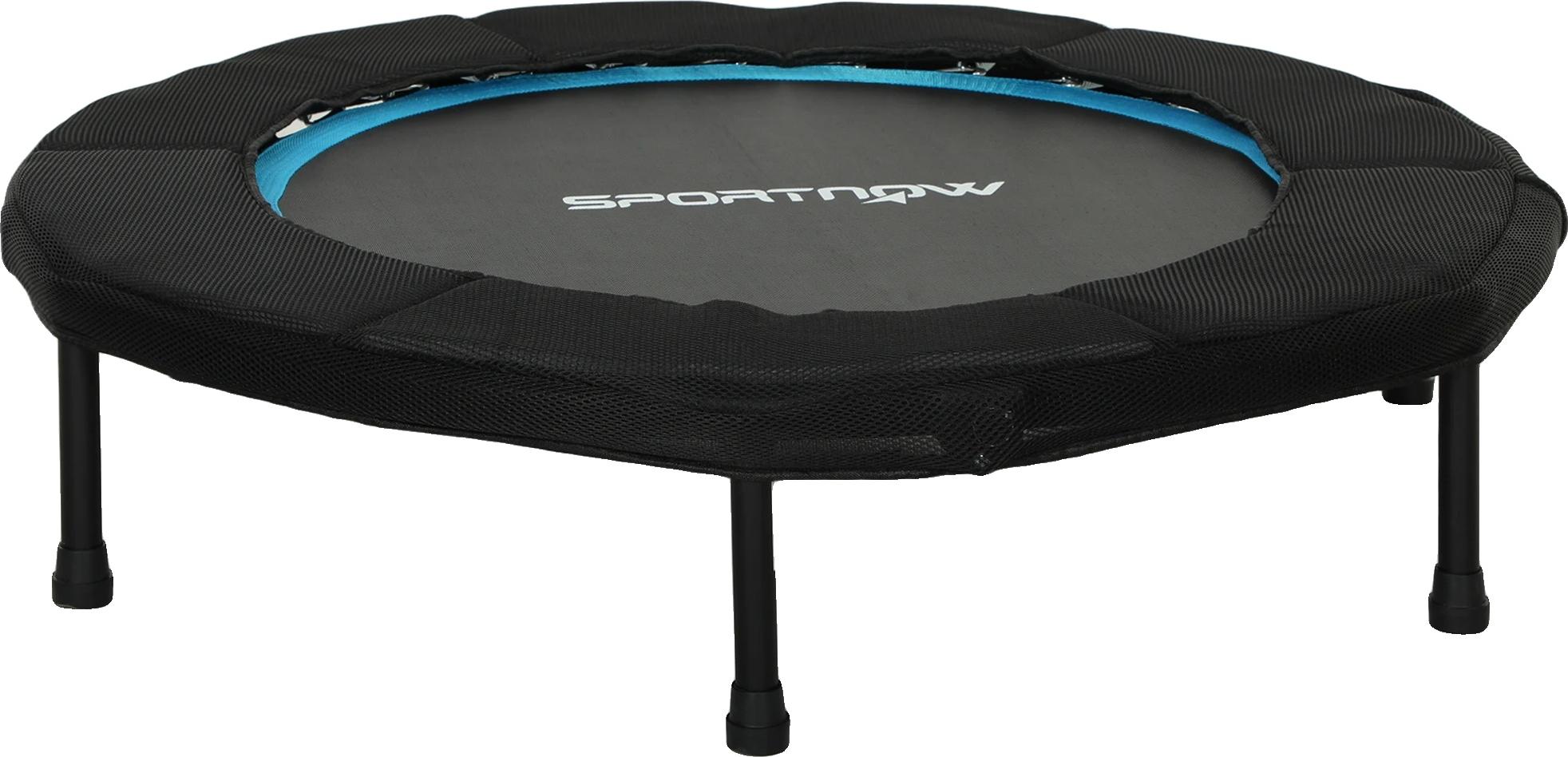 Fitness trampolína, kardio tréning, cvičenie na pás a brucho, nosnosť 100 kg, modrá