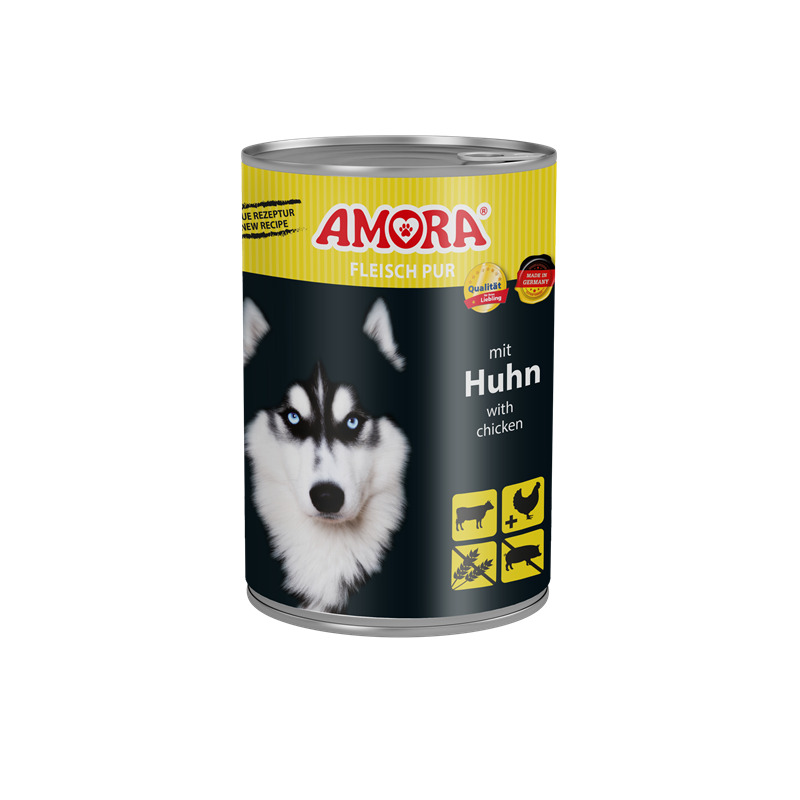 BTG Beteiligungs GmbH AMORA Dog Fleisch Pur Adult Huhn 400g